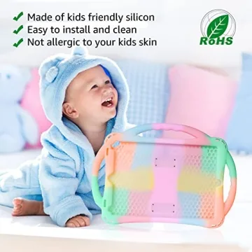TopEsct Kids iPad Case - Shockproof Silicone Cover for Kids