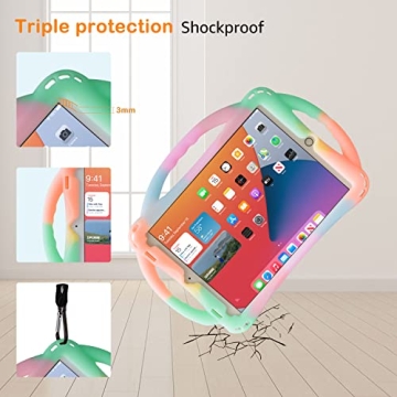 TopEsct Kids iPad Case - Shockproof Silicone Cover for Kids
