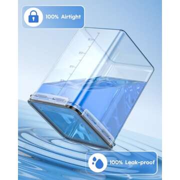 KEMETHY Airtight Food Storage Containers - BPA-Free Canisters