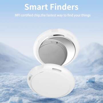 2 Pack Air Tracker Tag [Apple MFi Certified] Pair with Apple Find My(iOS Only) Bluetooth Smart Air T...