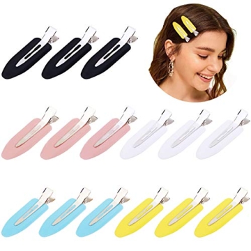 15 Pieces 2.4 Inch No Bend Styling Clips - Hair Clips for Women and Girls