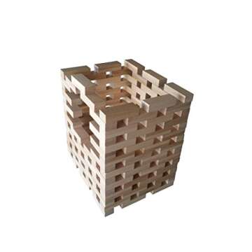 Magz Magnetic Wooden Bricks 40 Piece, Magnetic Building Blocks containing 40 magnetized Natural Wood Bricks/Blocks Building and Stacking Set Offered