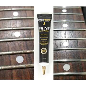 Revitalize Your Guitar Frets with MusicNomad FRINE Fret Polish - 30 mL