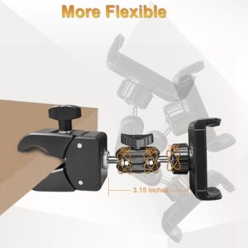 Adjustable Phone Holder for Mic Stand and More