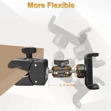 Adjustable Phone Holder for Mic Stand and More