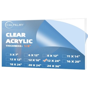 Premium 2-Pack 12 x 24” Clear Acrylic Sheet - Durable and Versatile for All Craft Projects