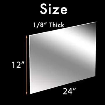 CALPALMY Clear Acrylic Sheet 12 x 24” for Crafting