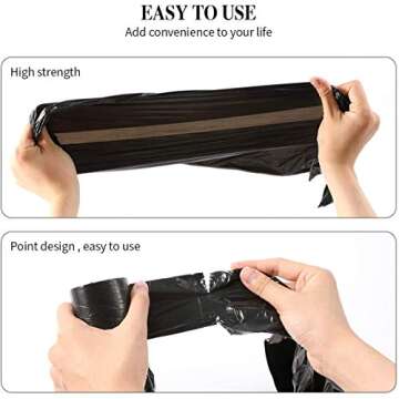 Biodegradable Small Trash Bags with Handles for Easy Use