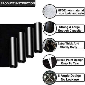 Biodegradable Small Trash Bags with Handles for Easy Use