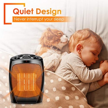 1500W Portable Space Heater for Quick Indoor Heating