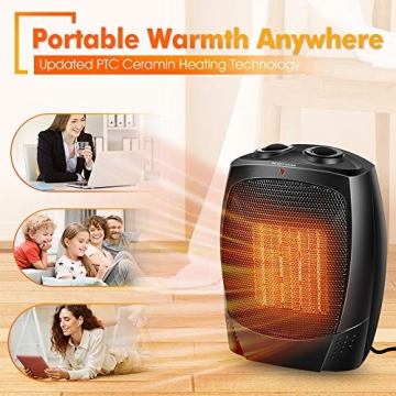1500W Portable Space Heater for Quick Indoor Heating