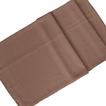 LMVERNA Popular Summer Hijab Scarf Luxurious Chiffon Hijab Long Scarf Wrap Scarves (Khaki)