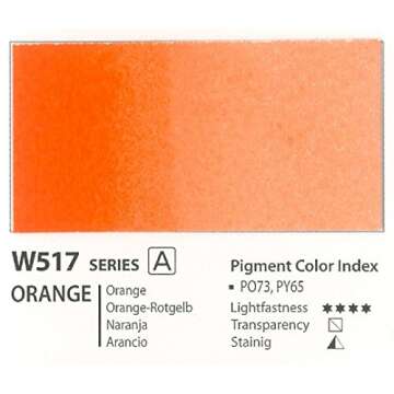 Mijello Mission Gold Class Water Color, 15ml, Orange