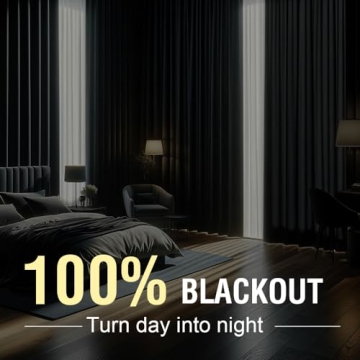 H.VERSAILTEX Elegant 100% Blackout Curtains for Complete Privacy
