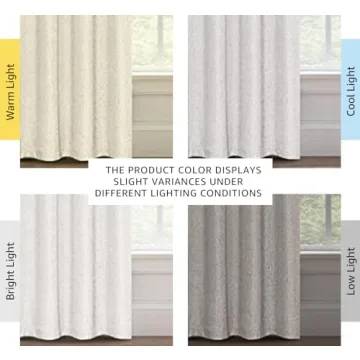 H.VERSAILTEX Elegant 100% Blackout Curtains for Complete Privacy