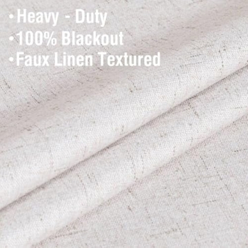 H.VERSAILTEX Elegant 100% Blackout Curtains for Complete Privacy