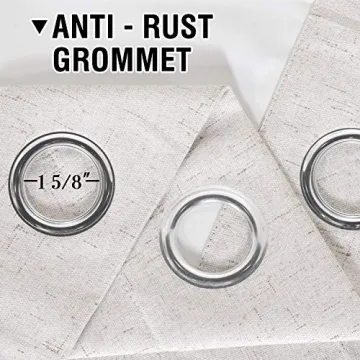 H.VERSAILTEX Elegant 100% Blackout Curtains for Complete Privacy