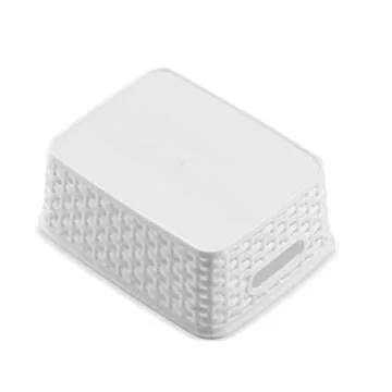 Versatile Set of 6 Plastic Storage Baskets for Home