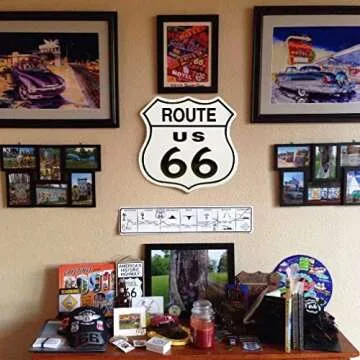 Vintage Library Street Sign Rustic Metal Tin Sign Home Outdoor Art Wall Decor 6x16 Inch （Black）