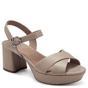 Aerosoles Women's Cosmos Heeled Sandal, Brown, 8.5