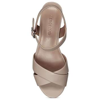 Aerosoles Women's Cosmos Heeled Sandal, Brown, 8.5