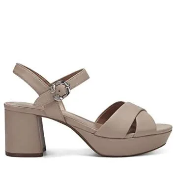 Aerosoles Women's Cosmos Heeled Sandal, Brown, 8.5