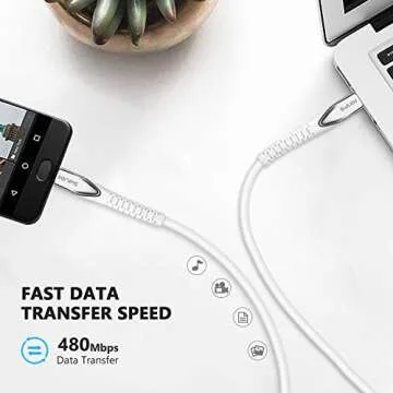 KINPS USB C to USB C Cable 6ft, 60W Type C Fast Charger Cord Compatible with iPad Pro 2020/2018, Pixel 2/3/4 XL, Galaxy S20/S10/Note 10, White