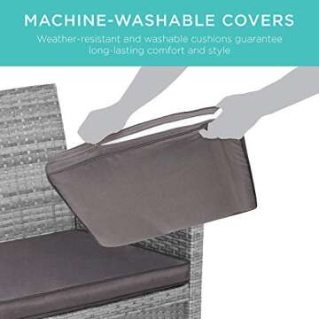 Best Choice 4-Piece Wicker Patio Conversation Set