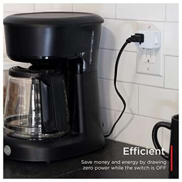 UltraPro Grounded Power Switch, Space Saving Design