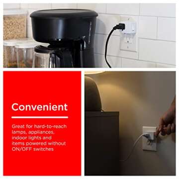 UltraPro Grounded Power Switch, Space Saving Design