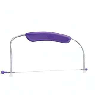 Wilton Adjustable Cake Leveler for Leveling and Torting, 12 x 6.25-Inch, Purple Cake Leveler, Plastic