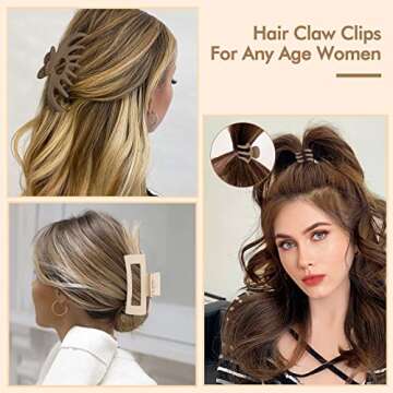 Durable Hair Clips Claw Set for All Hair Types