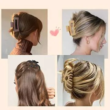 Durable Hair Clips Claw Set for All Hair Types