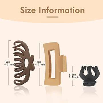 Durable Hair Clips Claw Set for All Hair Types