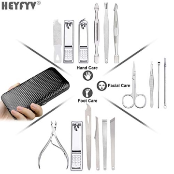 16 in 1 Nail Grooming Kit for Men and Women Travel Case