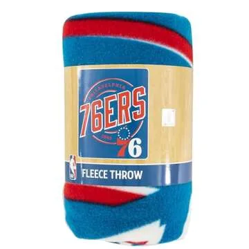 Northwest NBA Philadelphia 76ers Unisex-Adult Fleece Throw Blanket, 50" x 60", Campaign