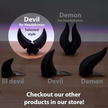 Devil Horns for Headphones (Red)