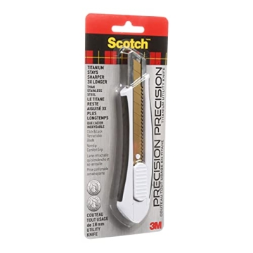 3M Scotch Titanium Snap-Off Utility Knife for All Uses