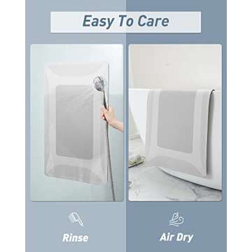 SIXHOME-Bath Rug-Quick Dry Absorbent Rubber Backed Thin Bathroom Rugs Fit Under Door-Bath Mats for Bathroom Floor Mat in Front of Sink-Shower Rug 17"X27.5"