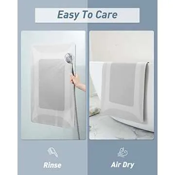 SIXHOME-Bath Rug-Quick Dry Absorbent Rubber Backed Thin Bathroom Rugs Fit Under Door-Bath Mats for Bathroom Floor Mat in Front of Sink-Shower Rug 17"X27.5"