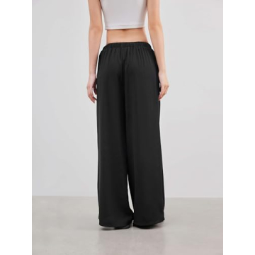 CIDER Stylish Elastic Waist Wide Leg Trousers