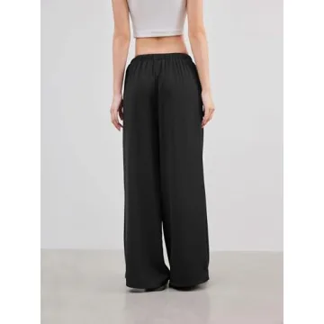 CIDER Stylish Elastic Waist Wide Leg Trousers