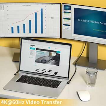 Fasgear 6ft USB C to USB C Cable with 90-Degree Angle