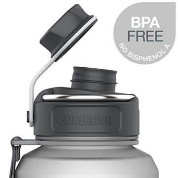 Embrava 40oz Water Bottle - Large, Durable, Leakproof