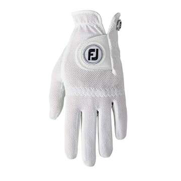 FootJoy Women's StaCooler Golf Glove, Pearl Medium, Worn on Left Hand