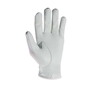 FootJoy Women's StaCooler Golf Glove, Pearl Medium, Worn on Left Hand