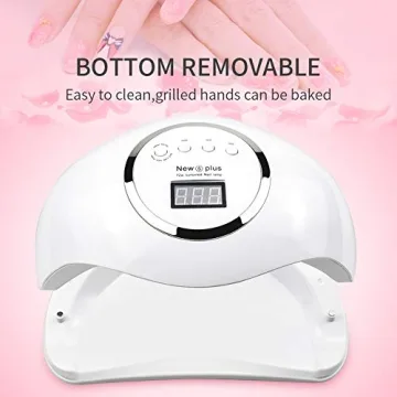 JEWHITENY 72W Gel UV LED Nail Lamp for Efficient Curing