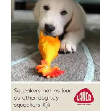 Durable Lanco Rubber Chicken Dog Toy for Small Breeds