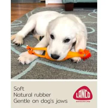 Durable Lanco Rubber Chicken Dog Toy for Small Breeds