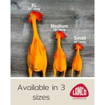 Durable Lanco Rubber Chicken Dog Toy for Small Breeds